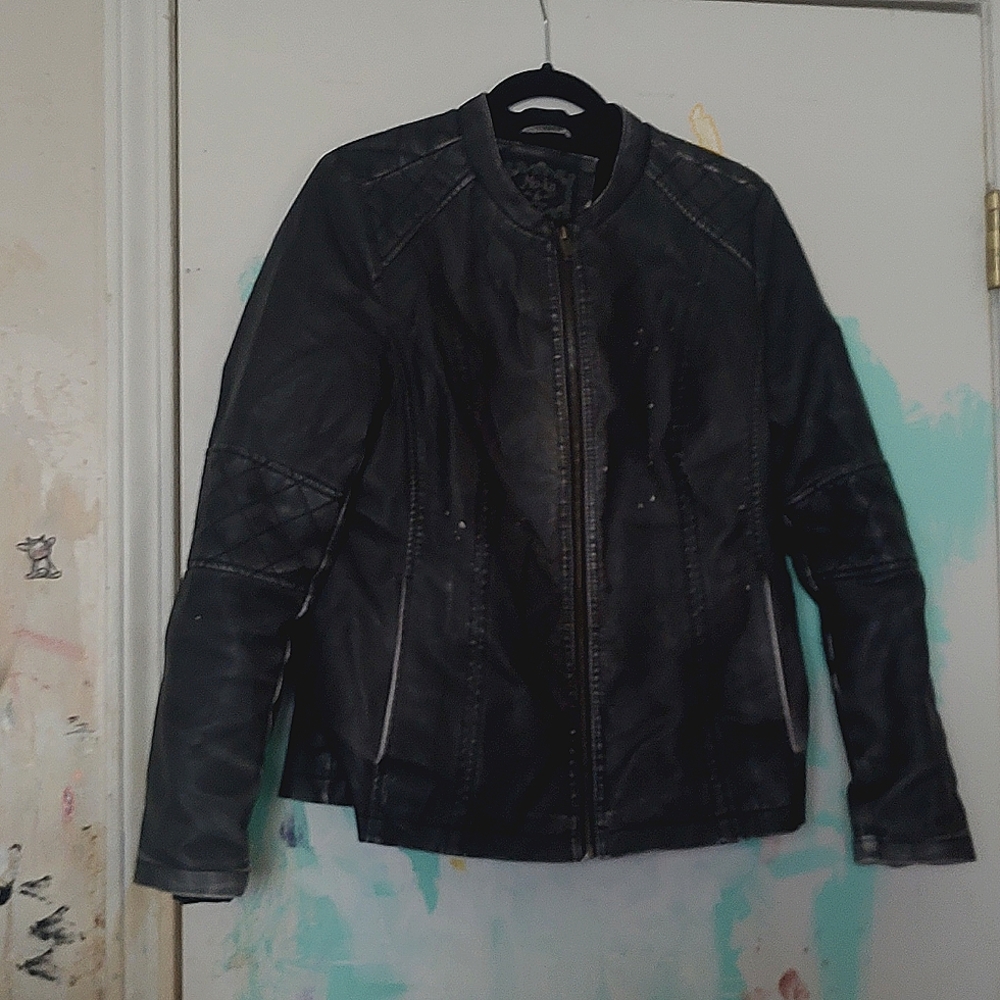 Mo ka leather jacket